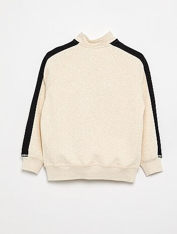 Sudadera con cuello alto de cremallera