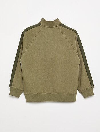 Sudadera con cuello alto de cremallera