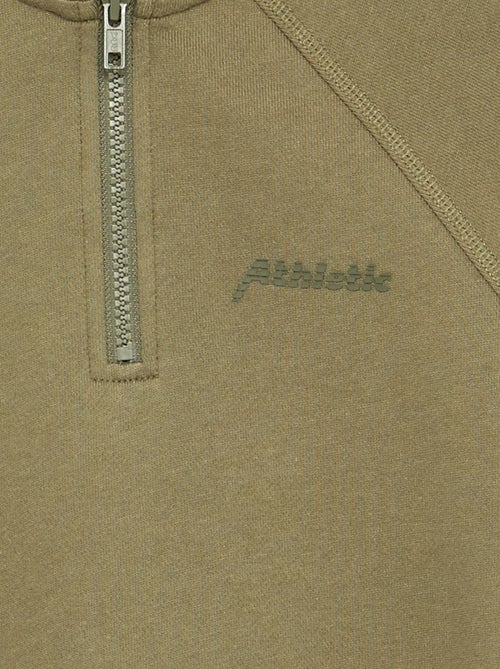 Sudadera con cuello alto de cremallera - Kiabi Sudadera con cuello alto de cremallera - Kiabi