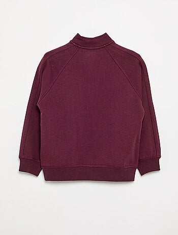 Sudadera con cuello alto de cremallera