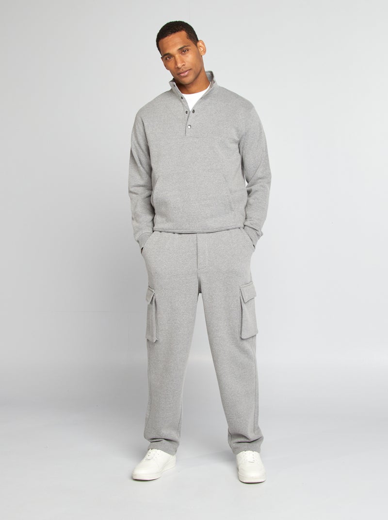 Sudadera con cuello alto GRIS - Kiabi