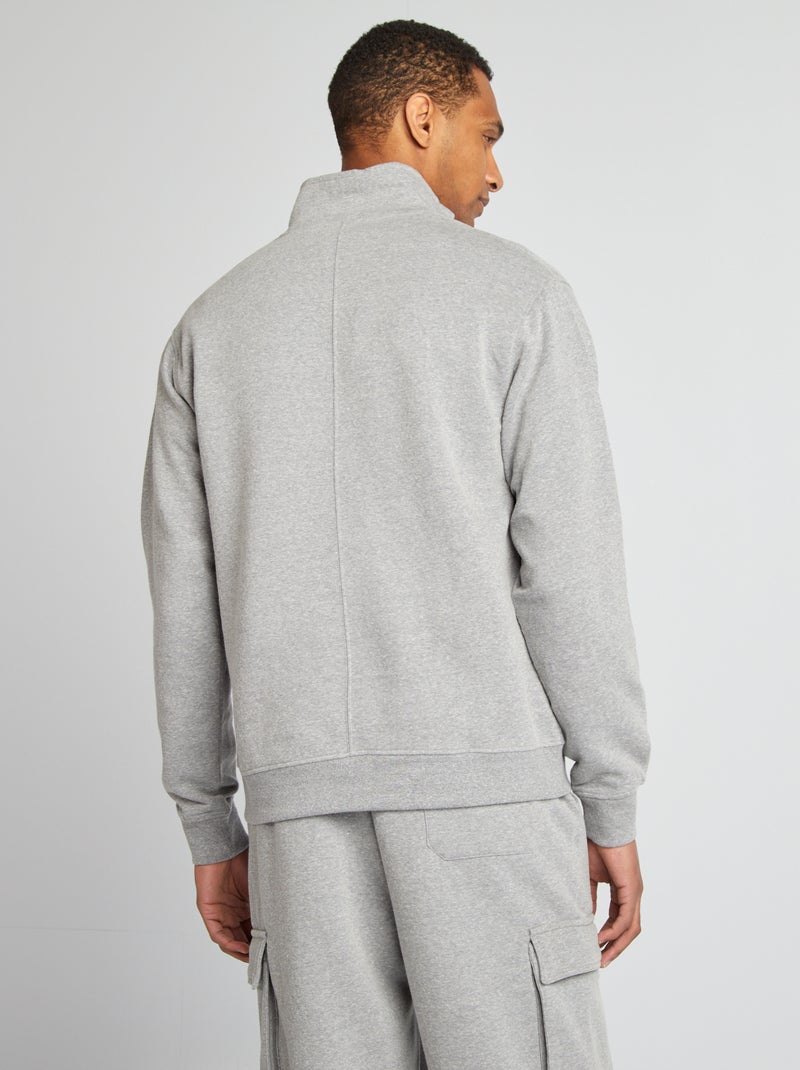 Sudadera con cuello alto GRIS - Kiabi