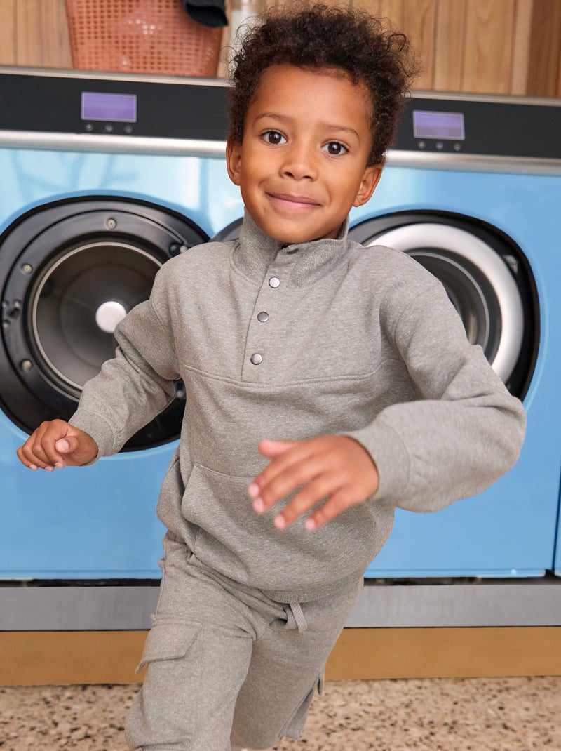 Sudadera con cuello alto KAKI - Kiabi