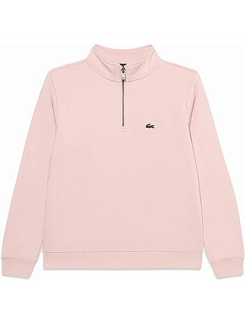 Sudadera con cuello alto y cremallera - lacoste