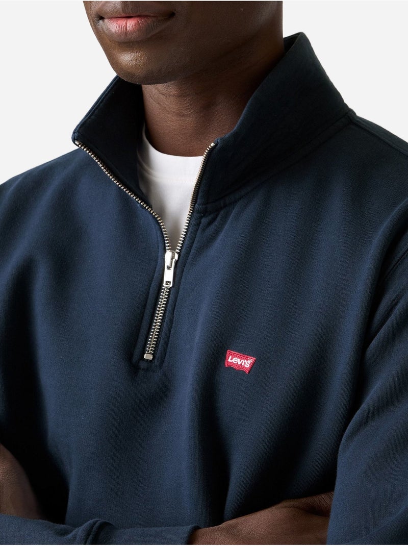 Sudadera con cuello alto y cremallera - levi's Azul oscuro - Kiabi