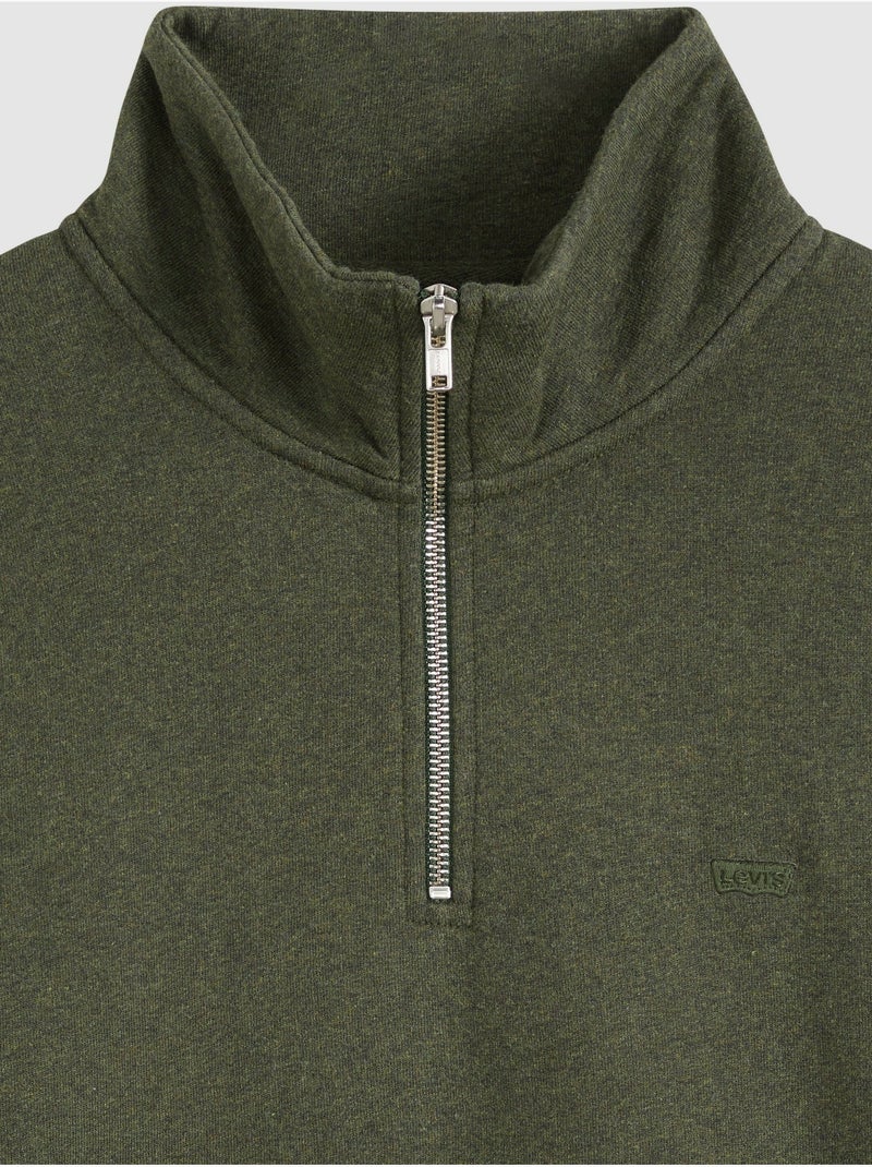 Sudadera con cuello alto y cremallera - levi's Verde - Kiabi