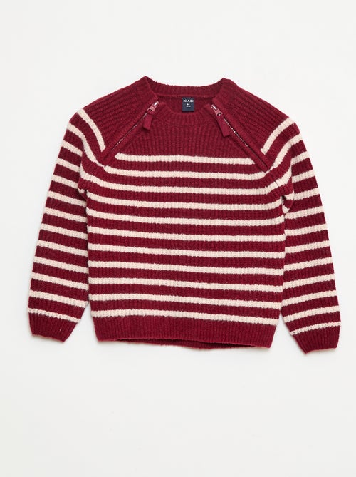 Sudadera con cuello alto y doble abertura con cremallera - So Easy - Kiabi