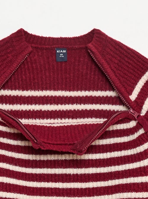 Sudadera con cuello alto y doble abertura con cremallera - So Easy - Kiabi