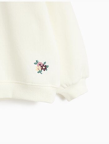 Sudadera con cuello bordado, mo fashion