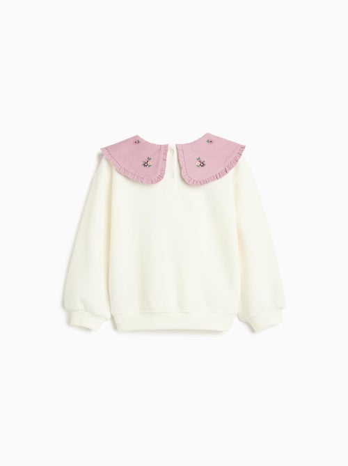Sudadera con cuello bordado, mo fashion - Kiabi