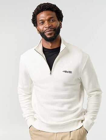 Sudadera con cuello camionero