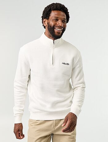 Sudadera con cuello camionero