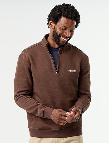 Sudadera con cuello camionero