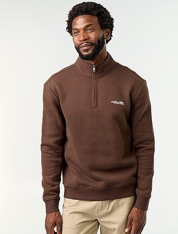Sudadera con cuello camionero