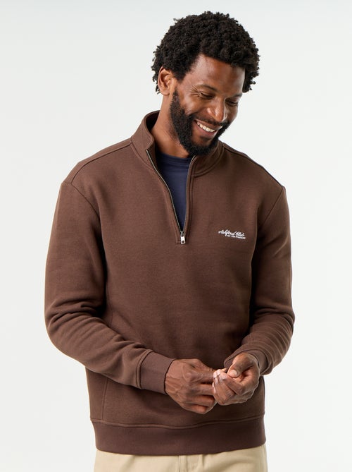Sudadera con cuello camionero - Kiabi