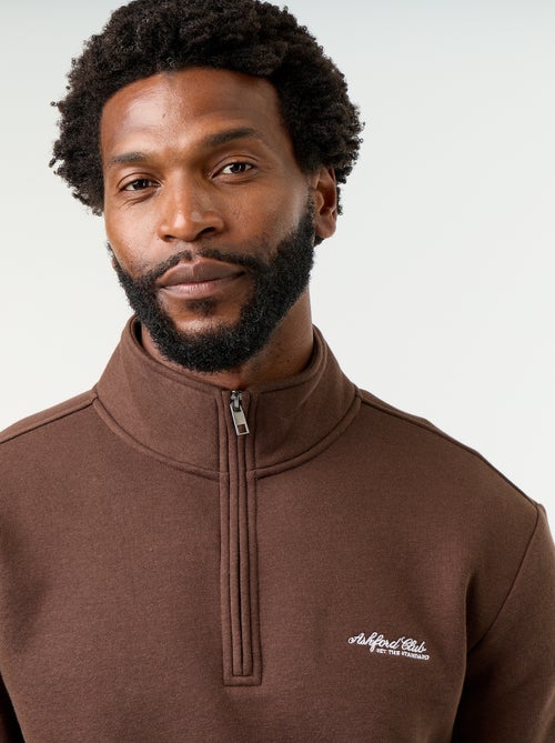 Sudadera con cuello camionero - Kiabi