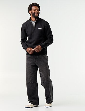 Sudadera con cuello camionero