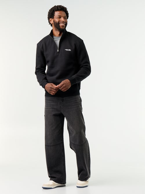 Sudadera con cuello camionero - Kiabi Sudadera con cuello camionero - Kiabi