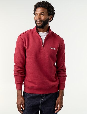 Sudadera con cuello camionero