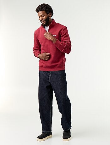 Sudadera con cuello camionero