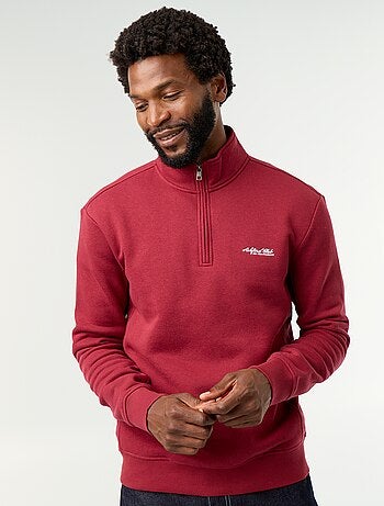 Sudadera con cuello camionero