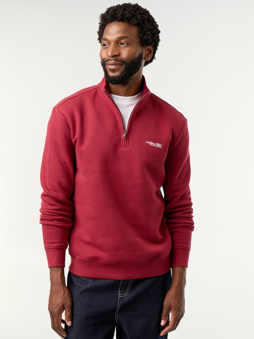 Sudadera con cuello camionero - Kiabi