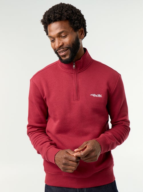 Sudadera con cuello camionero - Kiabi