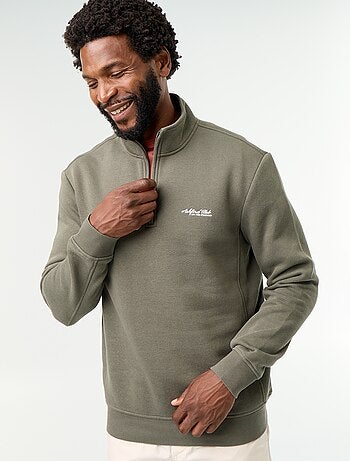 Sudadera con cuello camionero