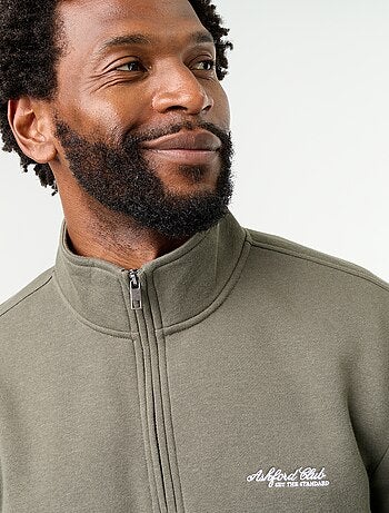 Sudadera con cuello camionero