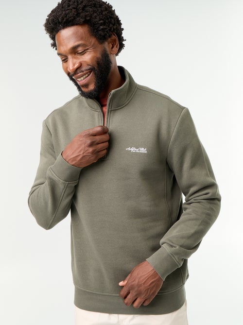 Sudadera con cuello camionero - Kiabi Sudadera con cuello camionero - Kiabi