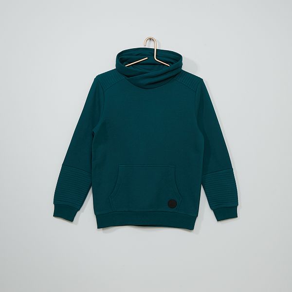 Sudadera con cuello chimenea Joven niño - VERDE - Kiabi - 17,00€