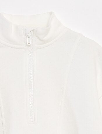 Sudadera con cuello con cremallera