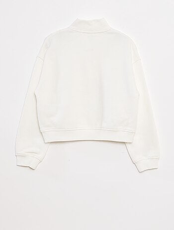Sudadera con cuello con cremallera