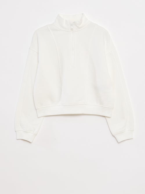 Sudadera con cuello con cremallera - Kiabi
