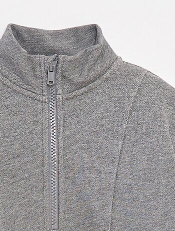 Sudadera con cuello con cremallera