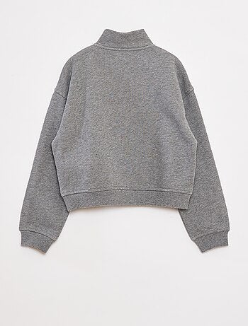 Sudadera con cuello con cremallera