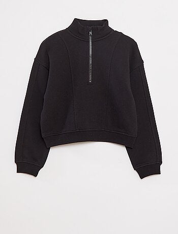Sudadera con cuello con cremallera