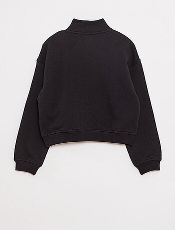 Sudadera con cuello con cremallera