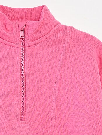 Sudadera con cuello con cremallera