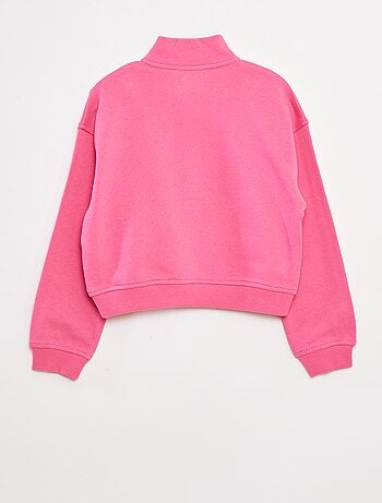 Sudadera con cuello con cremallera