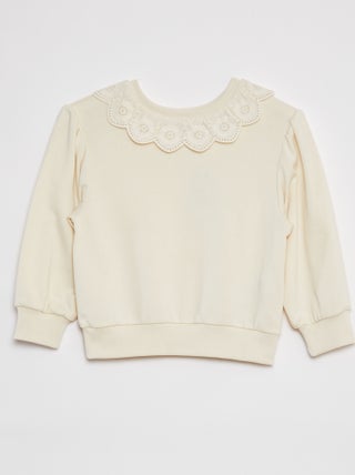 Sudadera con cuello con motivos