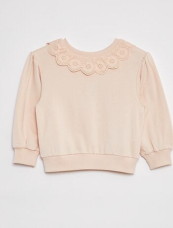 Sudadera con cuello con motivos