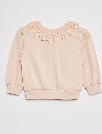 Sudadera con cuello con motivos