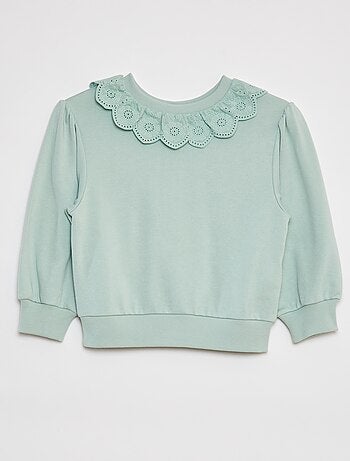 Sudadera con cuello con motivos