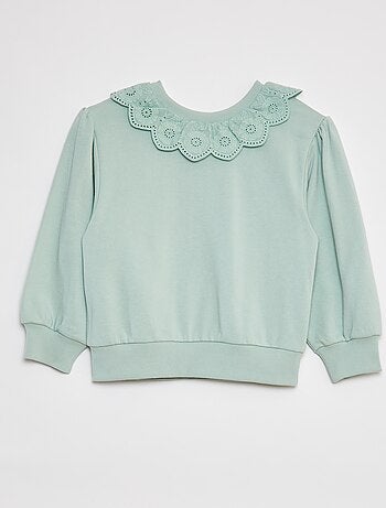 Sudadera con cuello con motivos