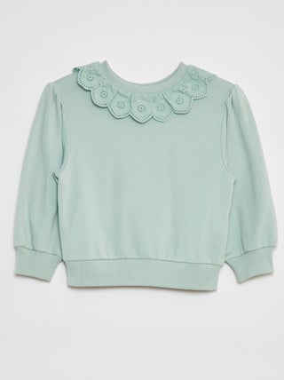 Sudadera con cuello con motivos