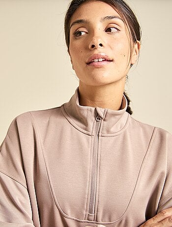 Ekstract - Sudadera con cuello cremallera