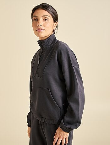 Ekstract - Sudadera con cuello cremallera