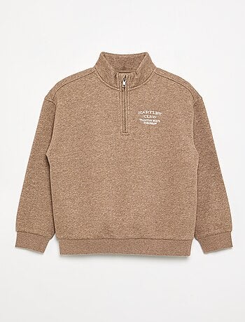 Sudadera con cuello de camionero
