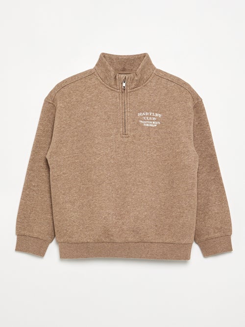 Sudadera con cuello de camionero - Kiabi